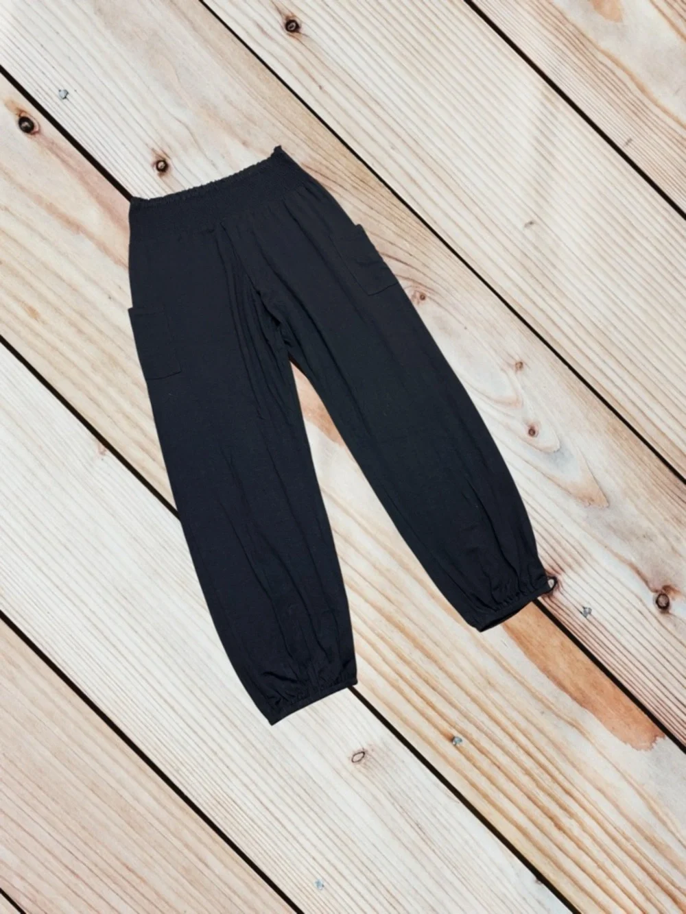 QIANXIZHAN L black high waisted harem pants